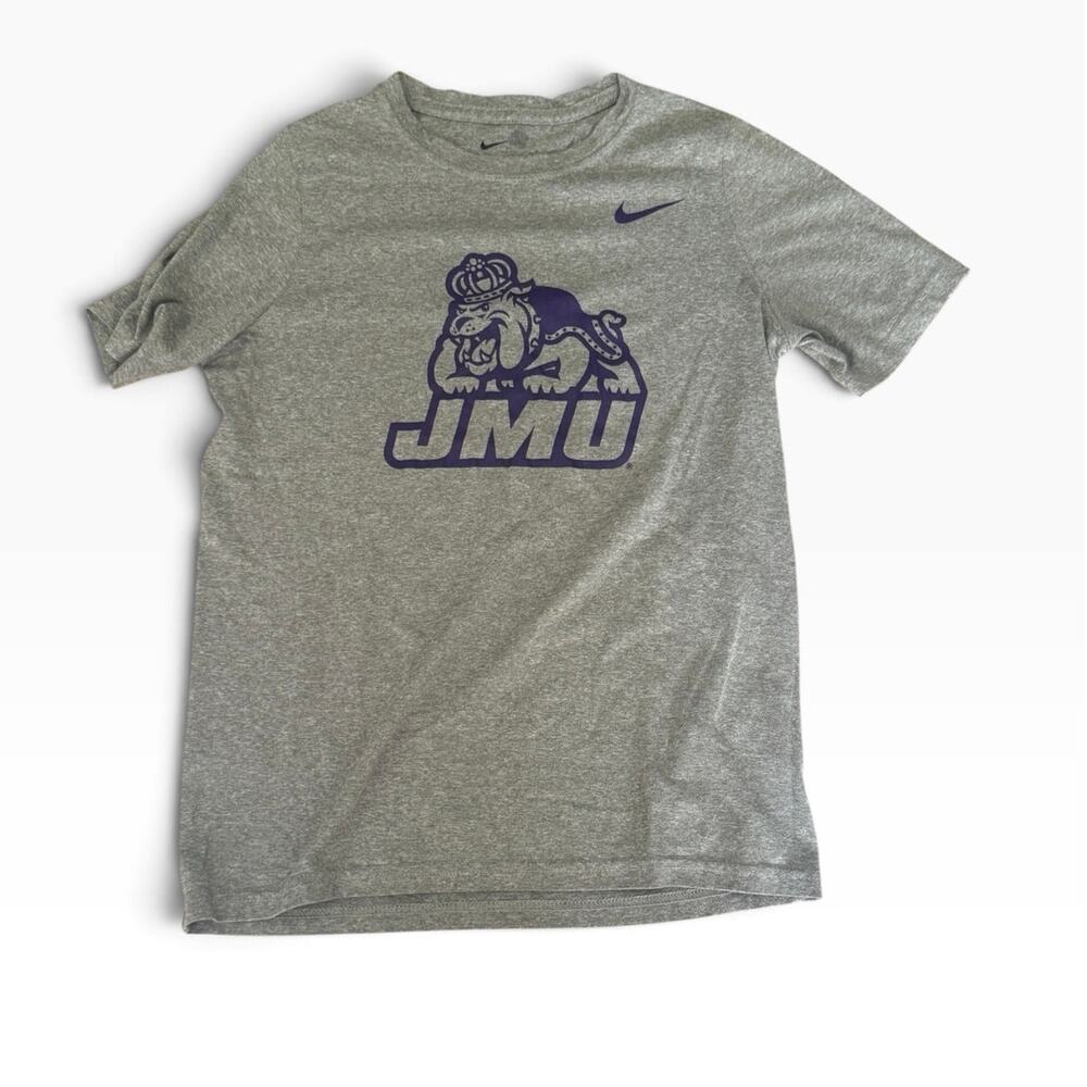 JMU Nike Duke Dog Logo Dri-Fit Tee - Youth Large